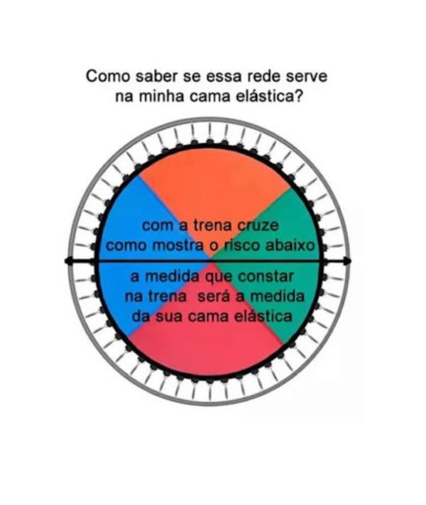 Rede de Proteção Para Cama Elástica 1,40 (Malha 5 Sem Nó) - Imagem 9
