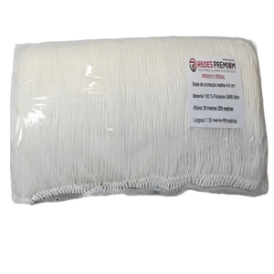 Rede de Proteção Piso a Piso – Poliéster 3300 Denier | Malha 5 cm | Fardo 7 × 20 m